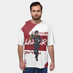Футболка оверсайз мужская Лайтер - ZZZ, цвет: 3D-принт — фото 2