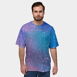 Футболка оверсайз мужская Winter falls gradient, цвет: 3D-принт — фото 2