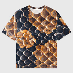 Футболка оверсайз мужская Змеиный талисман, цвет: 3D-принт