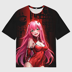 Футболка оверсайз мужская Zero Two anime sexy, цвет: 3D-принт
