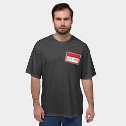 Футболка оверсайз мужская Поплакал но всё сделал, цвет: 3D-принт — фото 2