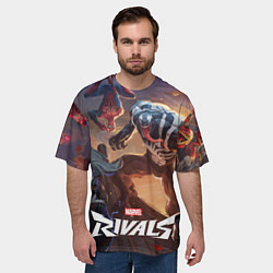 Футболка оверсайз мужская Персонажи Marvel rivals, цвет: 3D-принт — фото 2