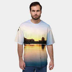 Футболка оверсайз мужская Шкиперская гавань в Санкт-Петербурге, цвет: 3D-принт — фото 2