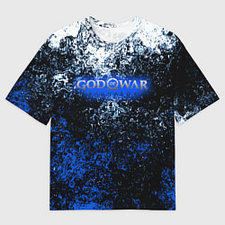 Футболка оверсайз мужская God of War краски, цвет: 3D-принт