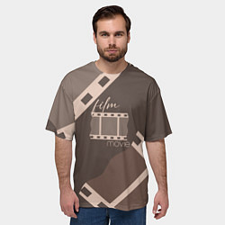 Футболка оверсайз мужская Фильм - кинопленка, цвет: 3D-принт — фото 2