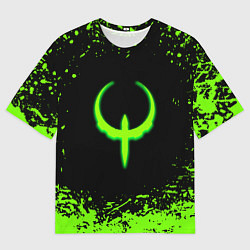 Мужская футболка оверсайз Quake кислотные краски