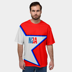 Футболка оверсайз мужская NBA star, цвет: 3D-принт — фото 2