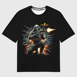 Футболка оверсайз мужская Counter Strike - cool stormtrooper, цвет: 3D-принт