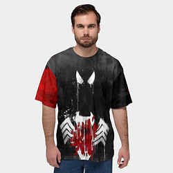 Футболка оверсайз мужская Человек паук и веном, цвет: 3D-принт — фото 2