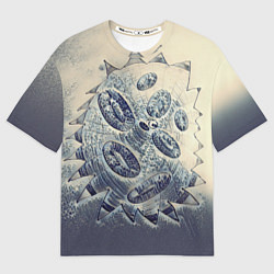 Футболка оверсайз мужская Синяя кровь, цвет: 3D-принт