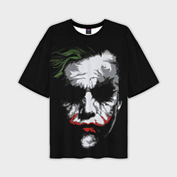 Футболка оверсайз мужская Joker - хит леджер, цвет: 3D-принт