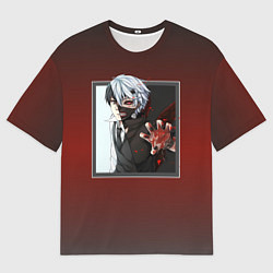 Футболка оверсайз мужская Аниме Токийский Гуль, цвет: 3D-принт