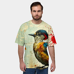 Футболка оверсайз мужская Кукушка, цвет: 3D-принт — фото 2