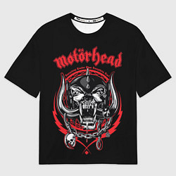 Футболка оверсайз мужская Motorhead skull, цвет: 3D-принт