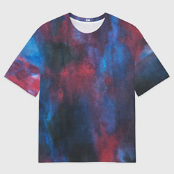 Футболка оверсайз мужская Тай-дай космос, цвет: 3D-принт