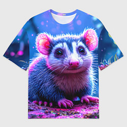 Футболка оверсайз мужская Малыш опоссум, цвет: 3D-принт