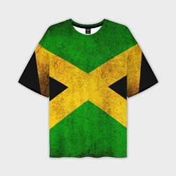 Футболка оверсайз мужская Jamaica flag, цвет: 3D-принт