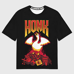 Футболка оверсайз мужская Goose - honk, цвет: 3D-принт
