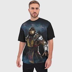 Футболка оверсайз мужская Mortal Kombat - Скорпион, цвет: 3D-принт — фото 2