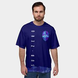 Футболка оверсайз мужская Mortal Kombat - Саб-Зиро, цвет: 3D-принт — фото 2