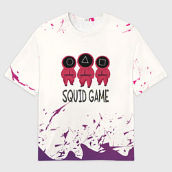 Футболка оверсайз мужская Играй в кальмара, цвет: 3D-принт