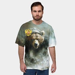 Футболка оверсайз мужская Медвежья доблесть, цвет: 3D-принт — фото 2
