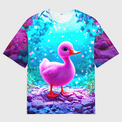 Футболка оверсайз мужская Утеночек, цвет: 3D-принт