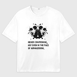 Мужская футболка оверсайз Роршах