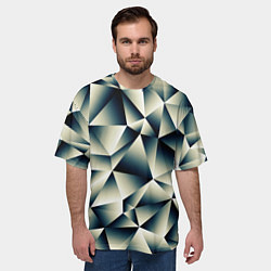 Футболка оверсайз мужская Осколки льда, цвет: 3D-принт — фото 2