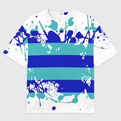 Футболка оверсайз мужская Капли краски, цвет: 3D-принт
