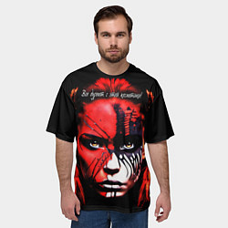 Футболка оверсайз мужская Все дуреют с этой косметики, цвет: 3D-принт — фото 2