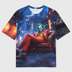 Футболка оверсайз мужская Джокер в кресле, цвет: 3D-принт