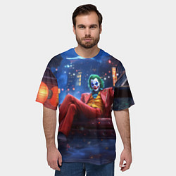 Футболка оверсайз мужская Джокер в кресле, цвет: 3D-принт — фото 2