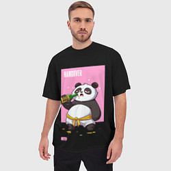 Футболка оверсайз мужская Rum and Panda, цвет: 3D-принт — фото 2