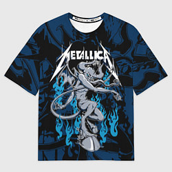 Футболка оверсайз мужская Metallica - damn, цвет: 3D-принт