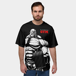 Футболка оверсайз мужская Fitness GYM - jock, цвет: 3D-принт — фото 2