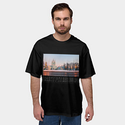 Футболка оверсайз мужская Санкт-Петербург Смольный собор, цвет: 3D-принт — фото 2