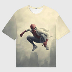 Футболка оверсайз мужская Человек паук в прыжке, цвет: 3D-принт