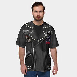 Футболка оверсайз мужская Король и шут косуха, цвет: 3D-принт — фото 2