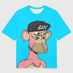Футболка оверсайз мужская NFT pink ape, цвет: 3D-принт