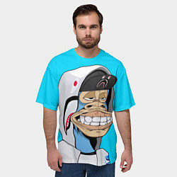 Футболка оверсайз мужская NFT ape in the hood, цвет: 3D-принт — фото 2