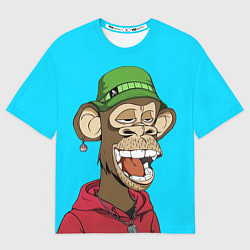 Футболка оверсайз мужская NFT smile ape, цвет: 3D-принт
