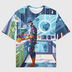 Футболка оверсайз мужская Здоровое питание, цвет: 3D-принт