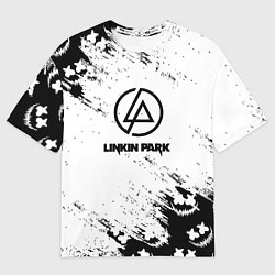 Футболка оверсайз мужская Marshmello x Linkin park, цвет: 3D-принт