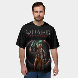 Футболка оверсайз мужская Quake champions - Visor, цвет: 3D-принт — фото 2