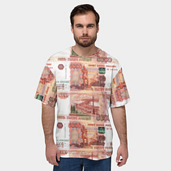 Футболка оверсайз мужская 5 000 рублей, цвет: 3D-принт — фото 2