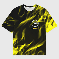 Мужская футболка оверсайз Opel огненный стиль