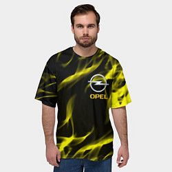 Футболка оверсайз мужская Opel огненный стиль, цвет: 3D-принт — фото 2