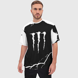 Футболка оверсайз мужская Monster energy storm energy, цвет: 3D-принт — фото 2