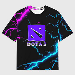 Футболка оверсайз мужская Dota неоновый шторм, цвет: 3D-принт